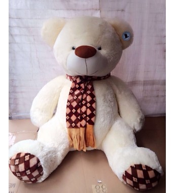 Медведь плюшевый в шарфе муз. 130 см     