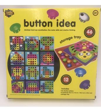 Мозаика для малышей Button Idea 21.5*48*3см