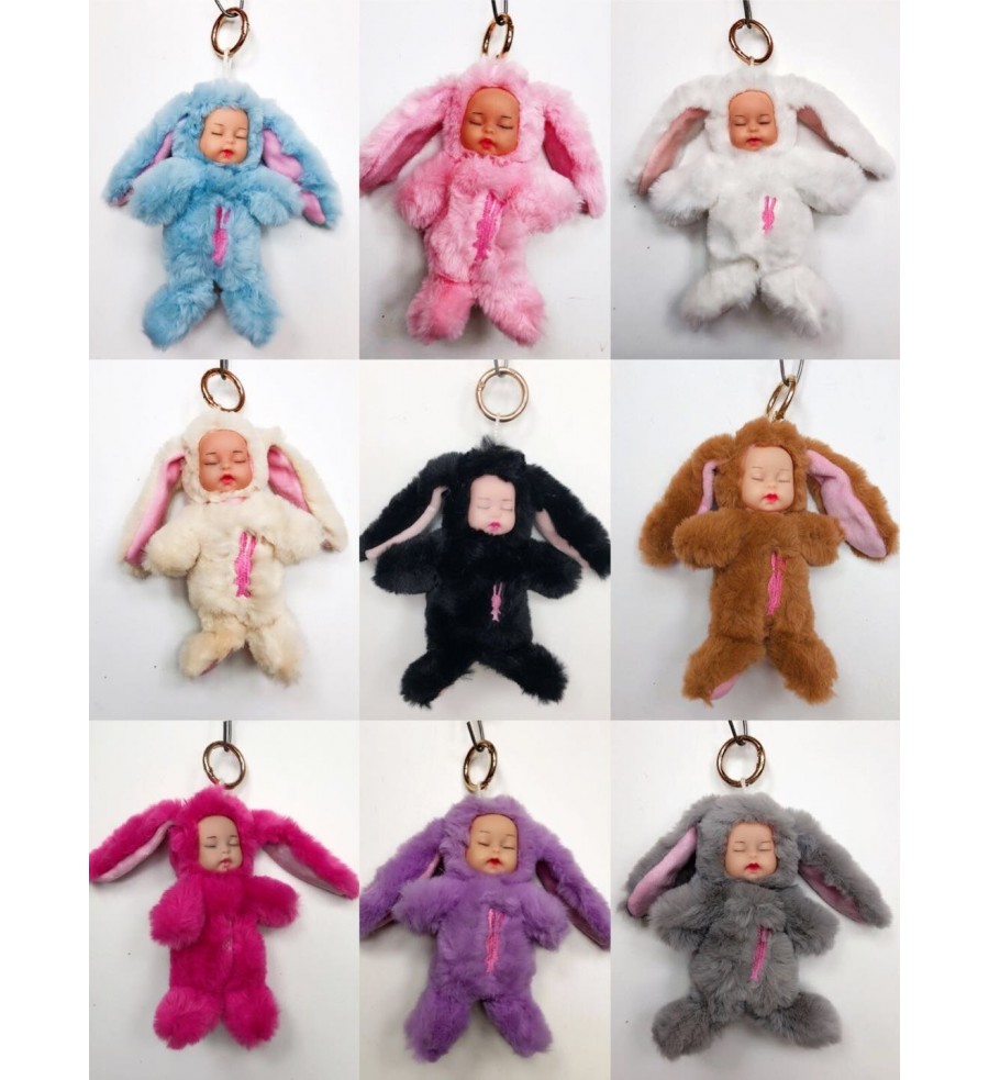 Брелоки -"cпящие куклы" 15см.(выбор цвета для самовыв.)