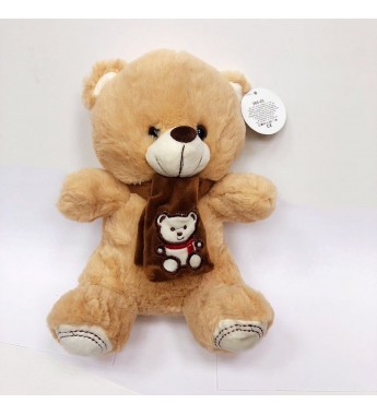 Медведь плюшевый в шарфе 25 см музыкальный(цена за набор 3 шт)   