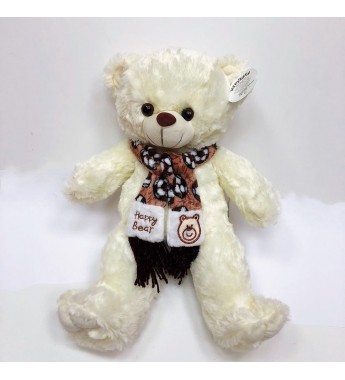 Медведь плюшевый в шарфе 35 см музыкальный (цена за набор 3  ...
