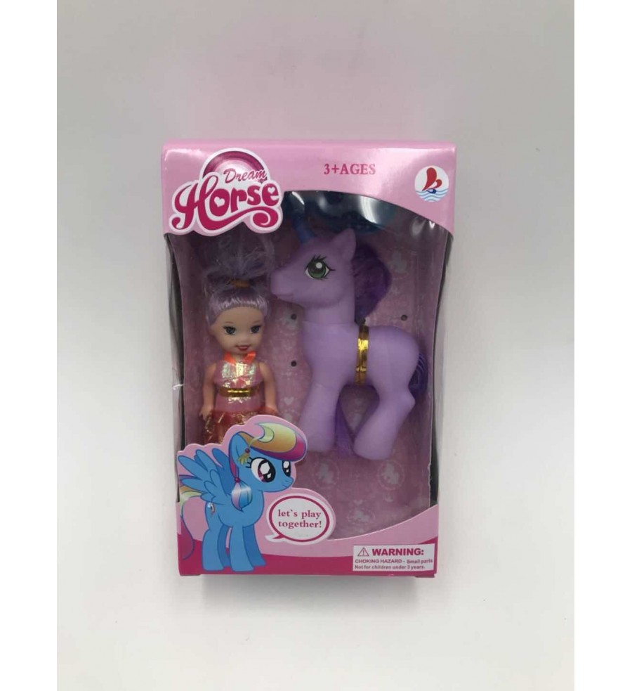Набор пони с куклой 10*6*16 см