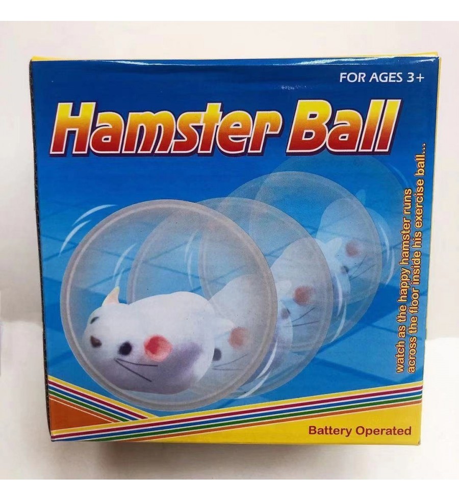 Мышь и шарик (маленький мышонок бегает внутри шара) 13*13*9 см   